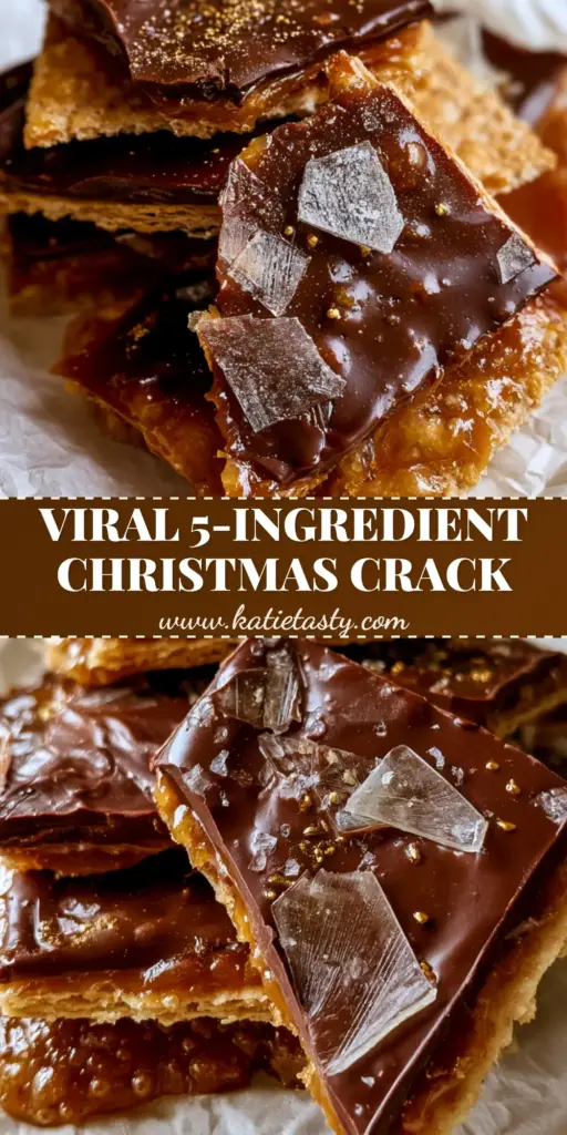 A pile of broken salted caramel crackers with glossy chocolate and gold pearls on parchment paper.