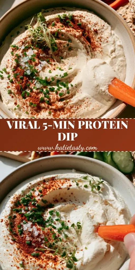 Silken Tofu Dip: The Ultimate Creamy High-Protein Vegan Appetizer 4 A high-angle shot of a Silken Tofu Dip in a matte bowl with smoked paprika and chives, surrounded by rainbow carrots and crackers.