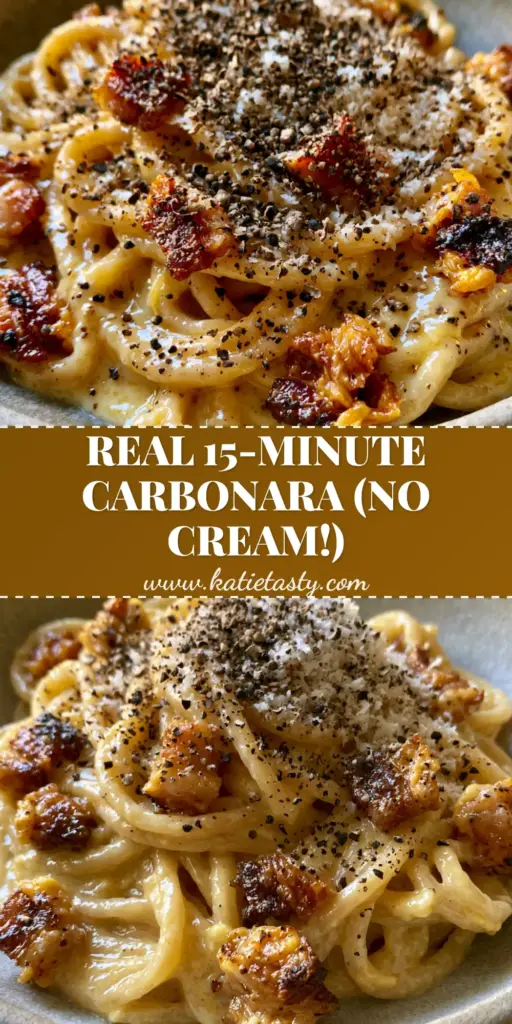 A close-up of glossy Spaghetti Carbonara in a ceramic bowl, showcasing authentic Italian recipes with crispy guanciale and black pepper.
